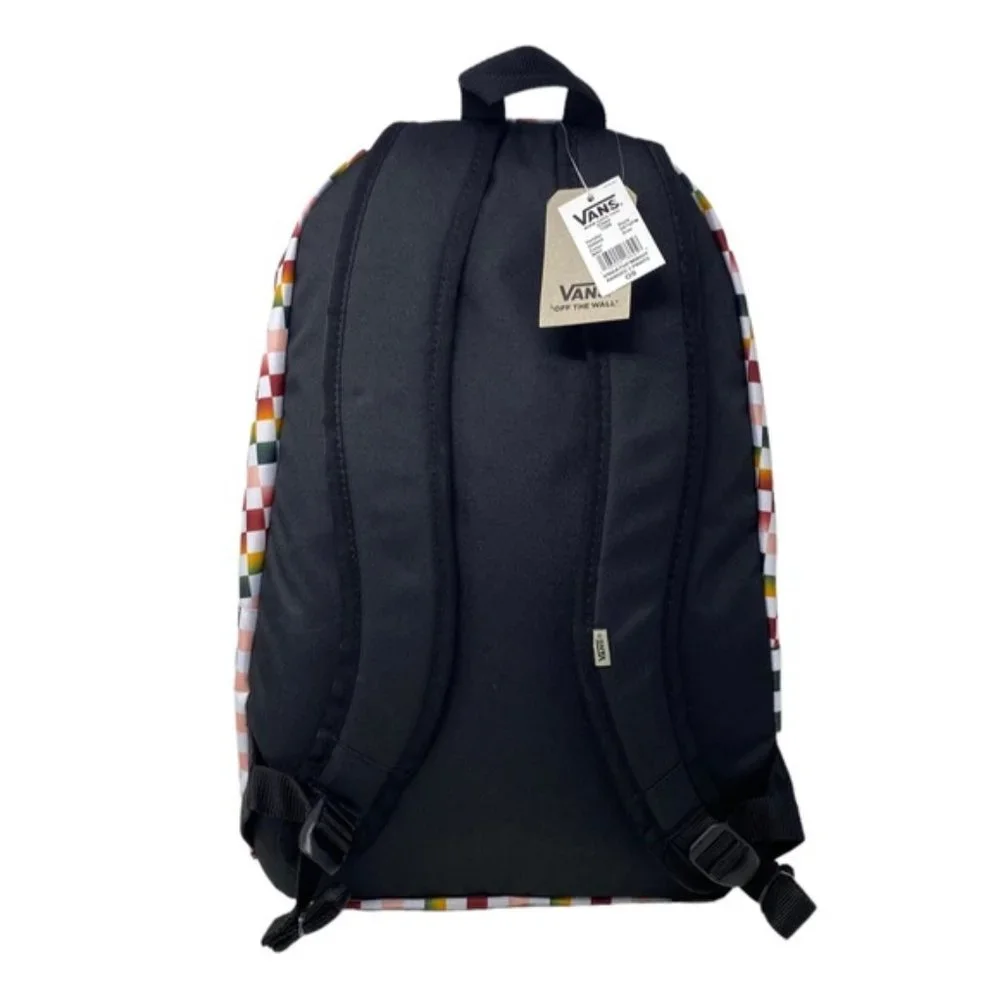 🎒SCHOOL SALE🎒VANS Ranged Prints Multicolor Checker Backpack Laptop VN0A7UFMWHT